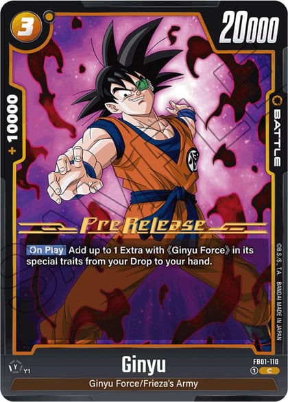 Ginyu - FB01-110, Awakened Pulse Pre-Release Cards FB01-110