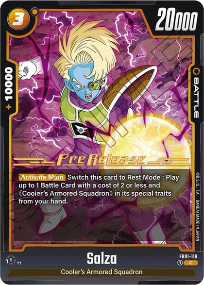 Salza - FB01-118, Awakened Pulse Pre-Release Cards FB01-118
