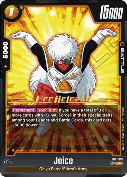 Jeice, Awakened Pulse Pre-Release Cards FB01-119