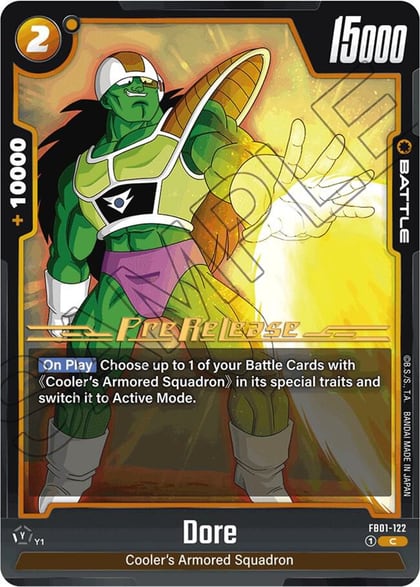 Dore, Awakened Pulse Pre-Release Cards FB01-122