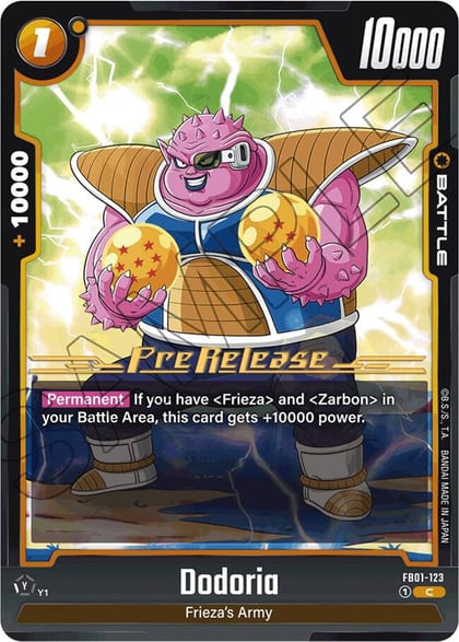 Dodoria, Awakened Pulse Pre-Release Cards FB01-123