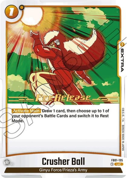 Crusher Ball, Awakened Pulse Pre-Release Cards FB01-135