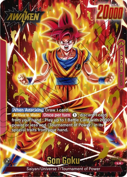 Son Goku - FB02-001 (Alternate Art), Blazing Aura FB02-001
