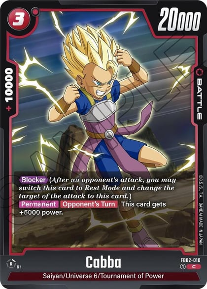 Cabba, Blazing Aura FB02-010