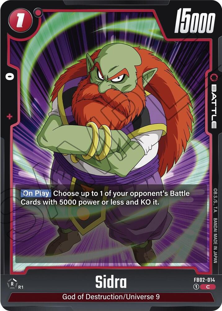 Sidra, Blazing Aura FB02-014