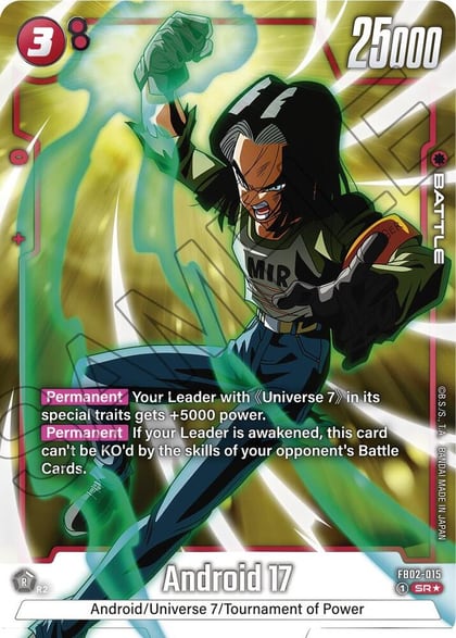 Android 17 - FB02-015 (Alternate Art), Blazing Aura FB02-015