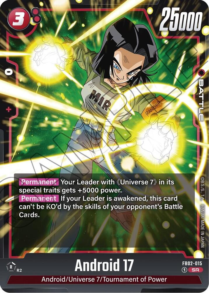 Android 17 - FB02-015, Blazing Aura FB02-015