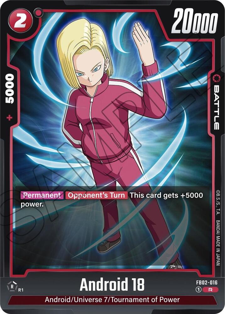 Android 18 - FB02-016, Blazing Aura FB02-016