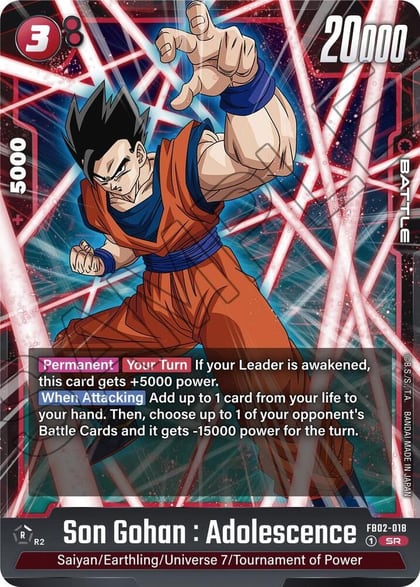 Son Gohan : Adolescence - FB02-018, Blazing Aura FB02-018
