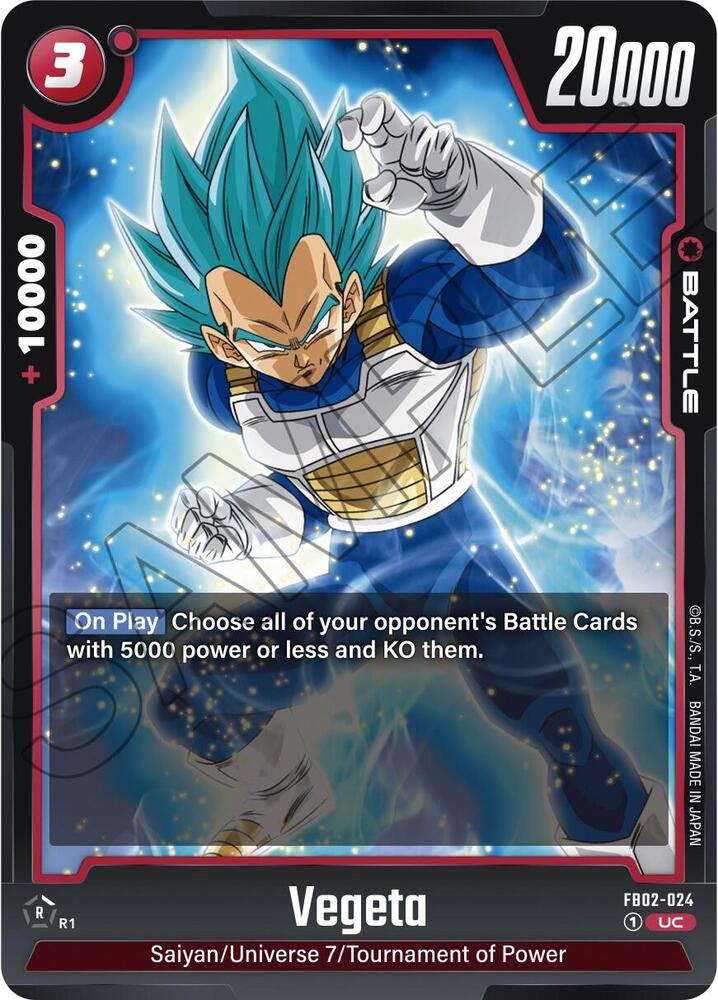Vegeta - FB02-024, Blazing Aura FB02-024