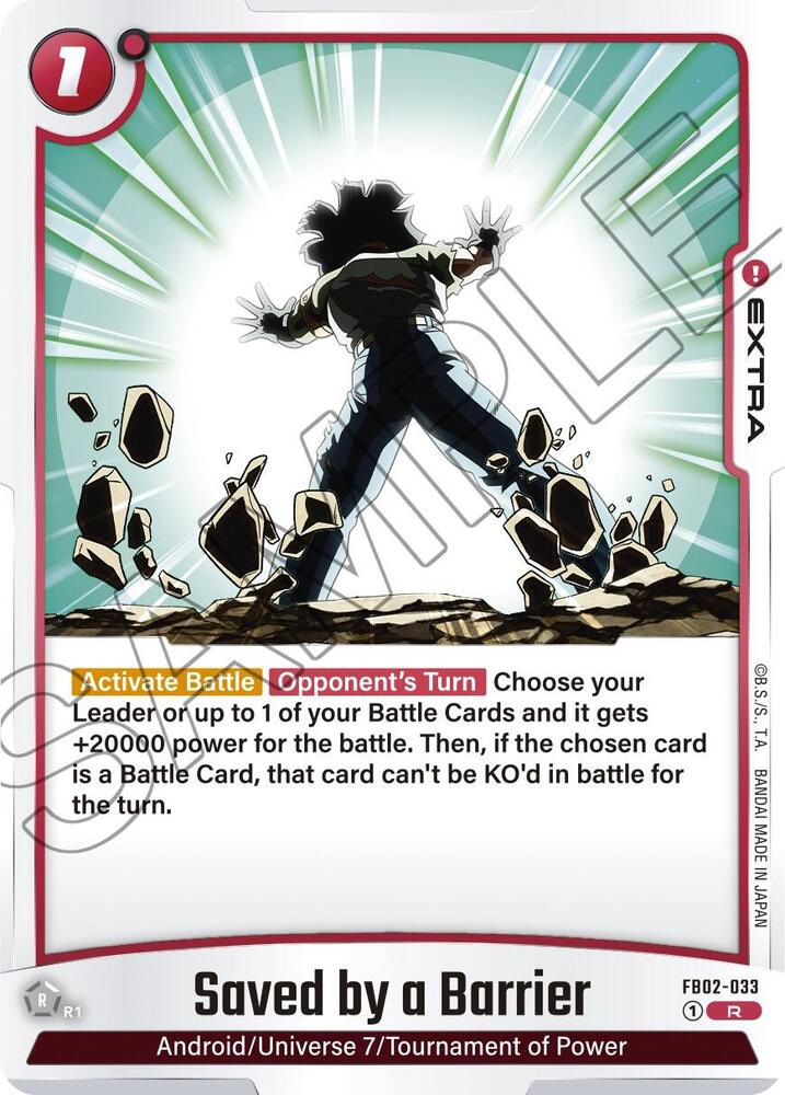 Saved by a Barrier, Blazing Aura FB02-033