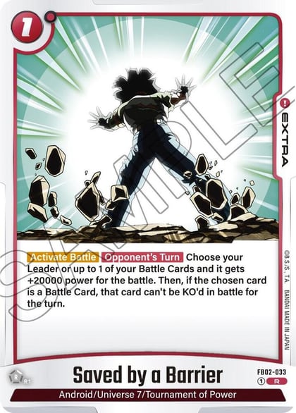 Saved by a Barrier, Blazing Aura FB02-033