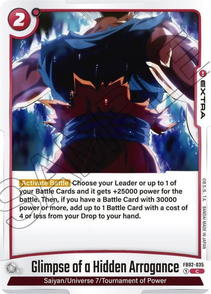 Glimpse of a Hidden Arrogance, Blazing Aura FB02-035