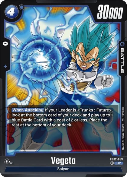 Vegeta - FB02-059, Blazing Aura FB02-059