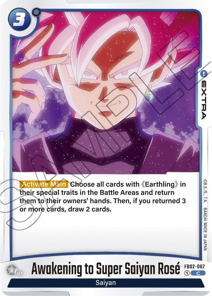 Awakening to Super Saiyan Rose, Blazing Aura FB02-067