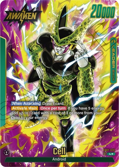 Cell - FB02-070 (Alternate Art), Blazing Aura FB02-070