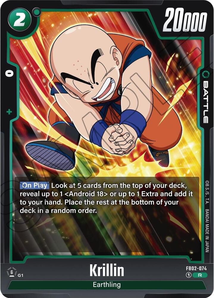 Krillin - FB02-074, Blazing Aura FB02-074