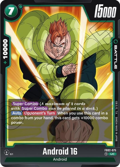 Android 16, Blazing Aura FB02-075