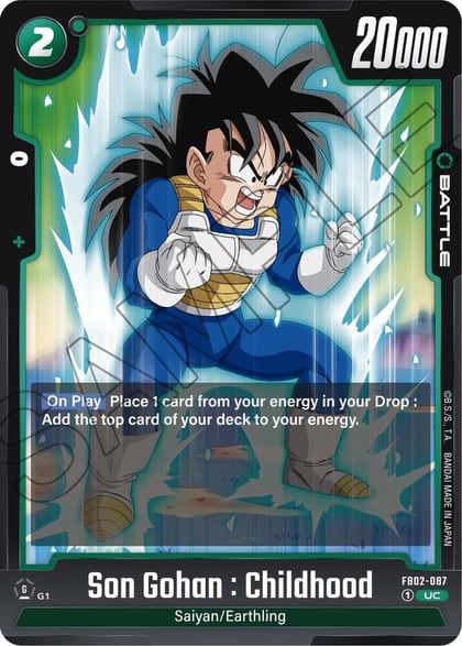 Son Gohan : Childhood - FB02-087, Blazing Aura FB02-087