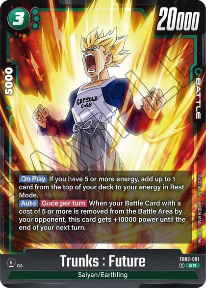 Trunks : Future - FB02-091, Blazing Aura FB02-091