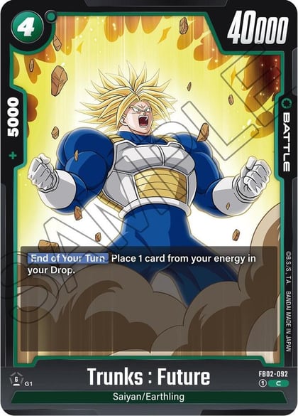Trunks : Future - FB02-092, Blazing Aura FB02-092