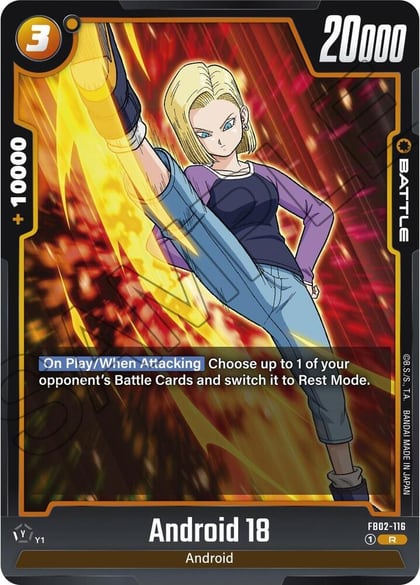 Android 18 - FB02-116, Blazing Aura FB02-116