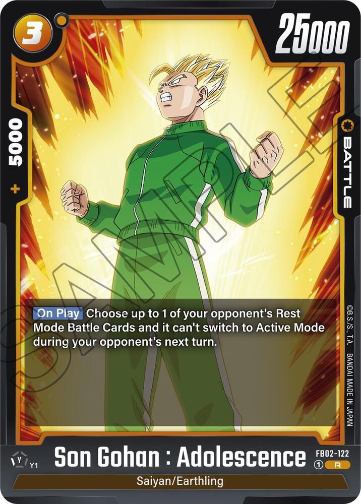 Son Gohan : Adolescence - FB02-122, Blazing Aura FB02-122