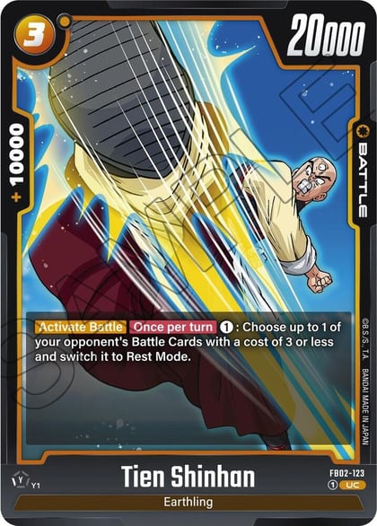 Tien Shinhan - FB02-123, Blazing Aura FB02-123