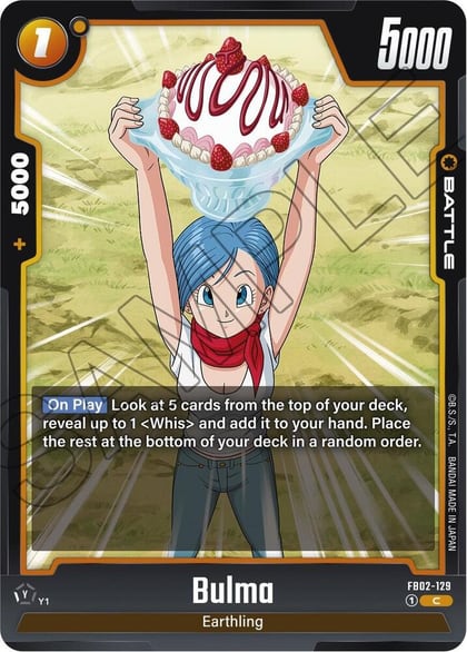 Bulma - FB02-129, Blazing Aura FB02-129