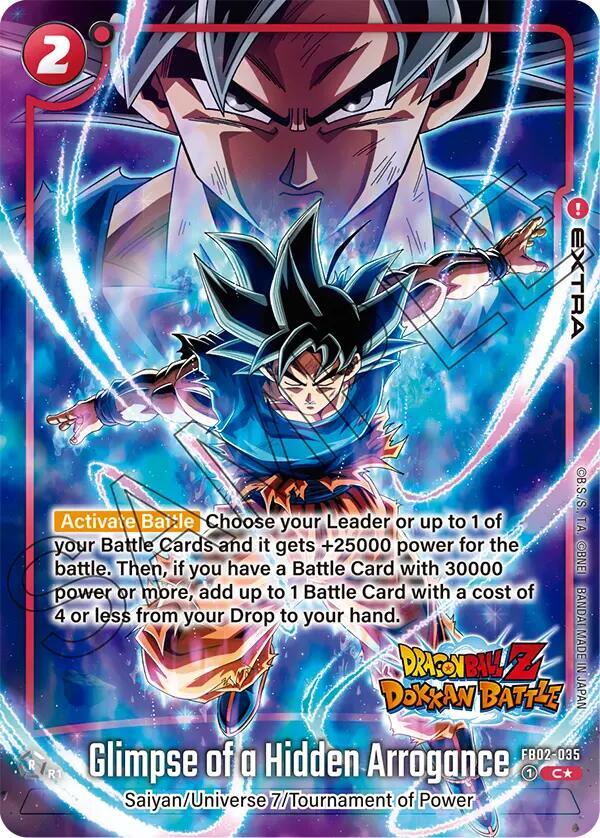 Glimpse of a Hidden Arrogance (Dragon Ball Z Dokkan Battle Alternate Art), Blazing Aura Alternate Art Reprints FB02-035