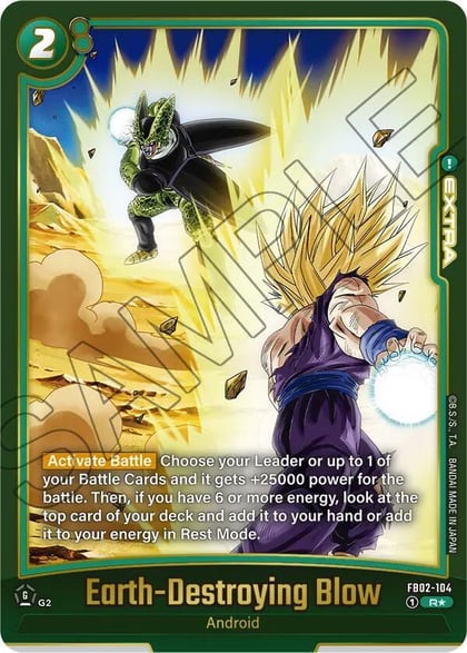 Earth-Destroying Blow (Alternate Art), Blazing Aura Alternate Art Reprints FB02-104