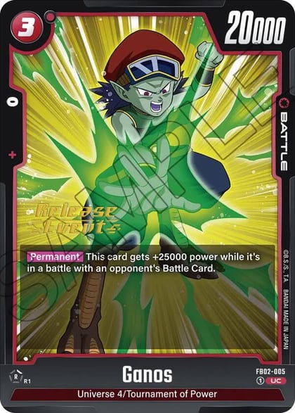 Ganos, Blazing Aura Release Event Cards FB02-005