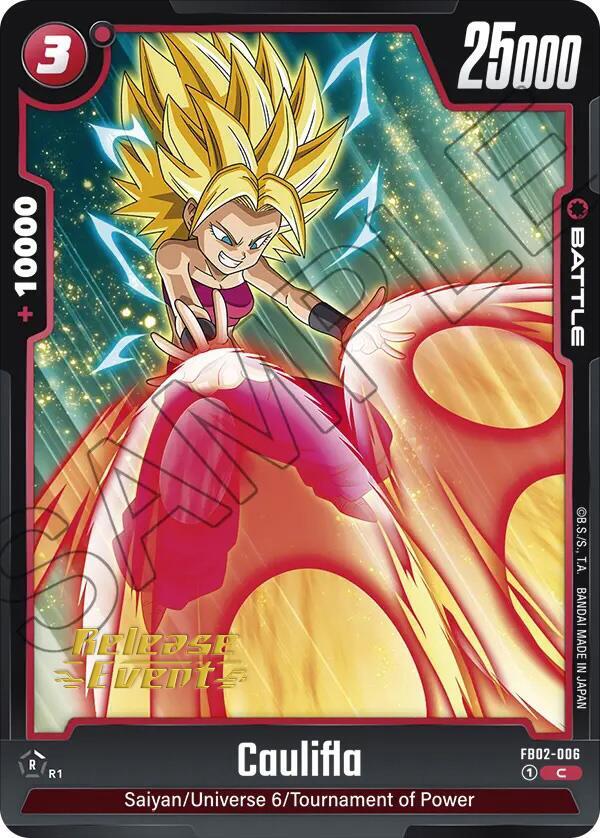 Caulifla - FB02-006, Blazing Aura Release Event Cards FB02-006