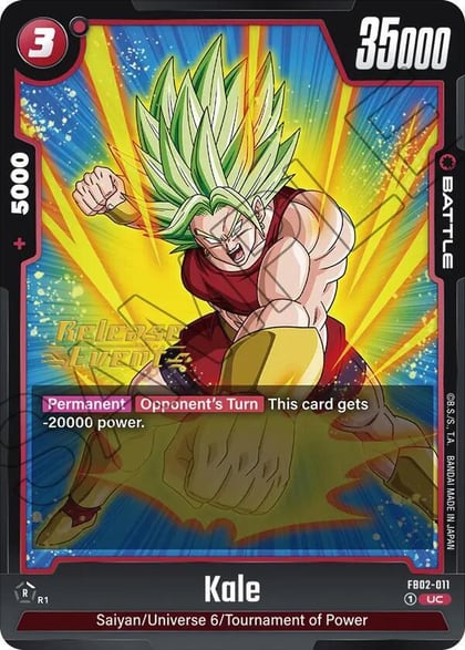 Kale, Blazing Aura Release Event Cards FB02-011