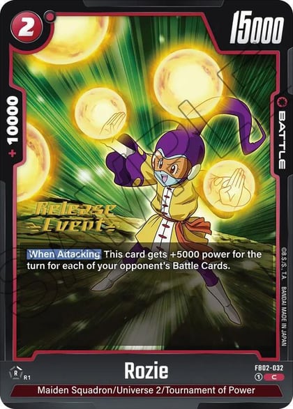 Rozie, Blazing Aura Release Event Cards FB02-032