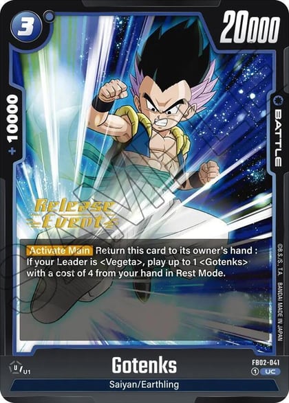 Gotenks - FB02-041, Blazing Aura Release Event Cards FB02-041