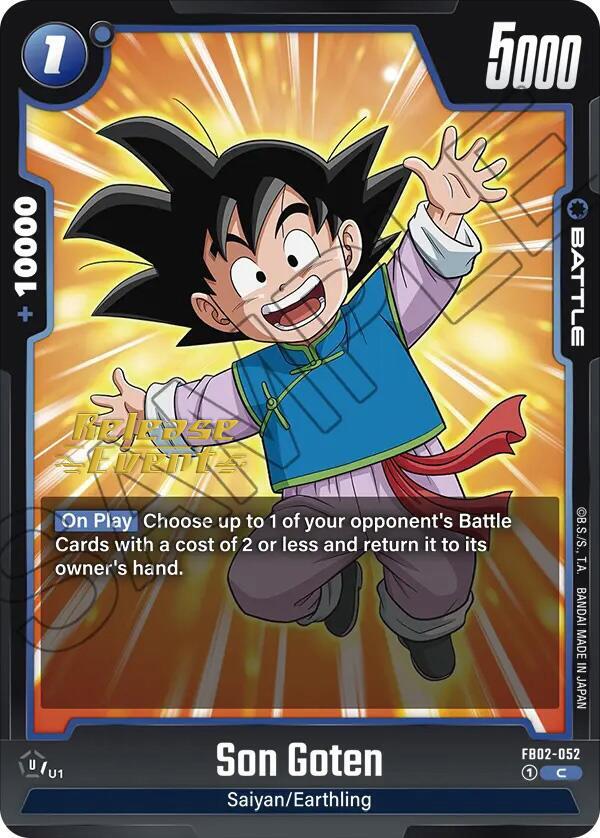 Son Goten - FB02-052, Blazing Aura Release Event Cards FB02-052