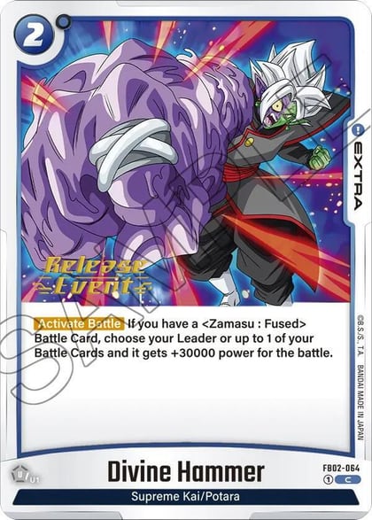 Divine Hammer, Blazing Aura Release Event Cards FB02-064