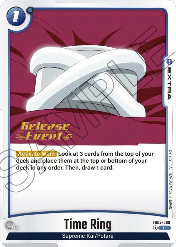 Time Ring, Blazing Aura Release Event Cards FB02-069