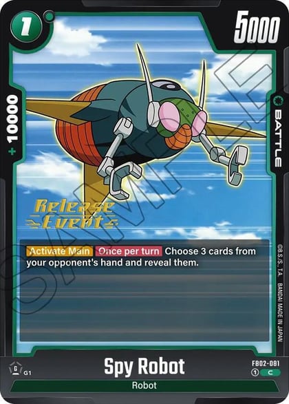 Spy Robot, Blazing Aura Release Event Cards FB02-081
