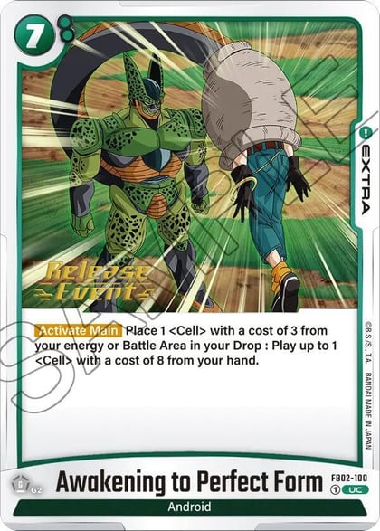 Awakening to Perfect Form, Blazing Aura Release Event Cards FB02-100