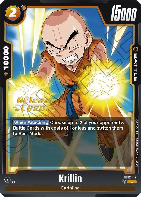 Krillin - FB02-112, Blazing Aura Release Event Cards FB02-112