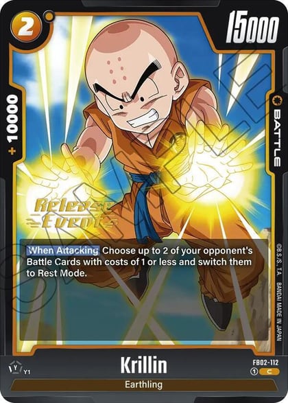 Krillin - FB02-112, Blazing Aura Release Event Cards FB02-112