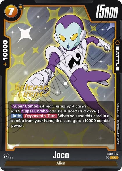 Jaco, Blazing Aura Release Event Cards FB02-115