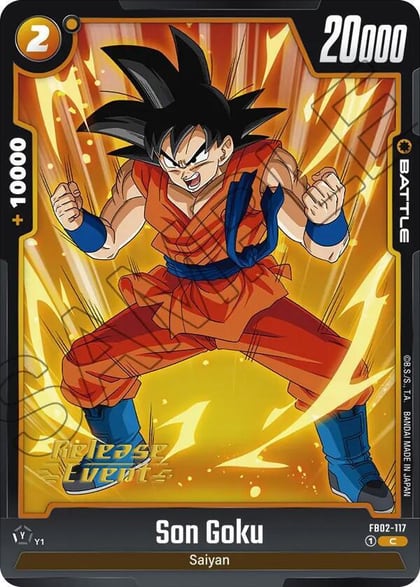Son Goku - FB02-117, Blazing Aura Release Event Cards FB02-117