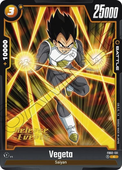 Vegeta - FB02-131, Blazing Aura Release Event Cards FB02-131