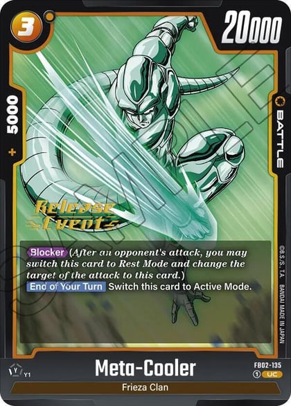 Meta-Cooler, Blazing Aura Release Event Cards FB02-135