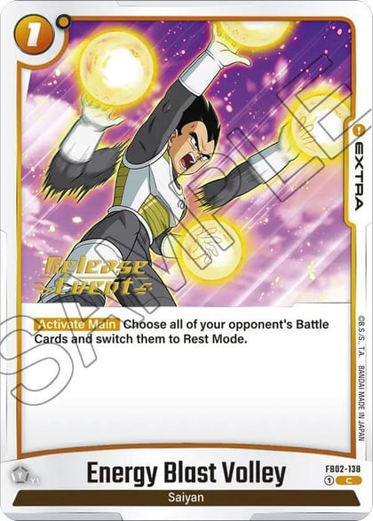 Energy Blast Volley, Blazing Aura Release Event Cards FB02-138