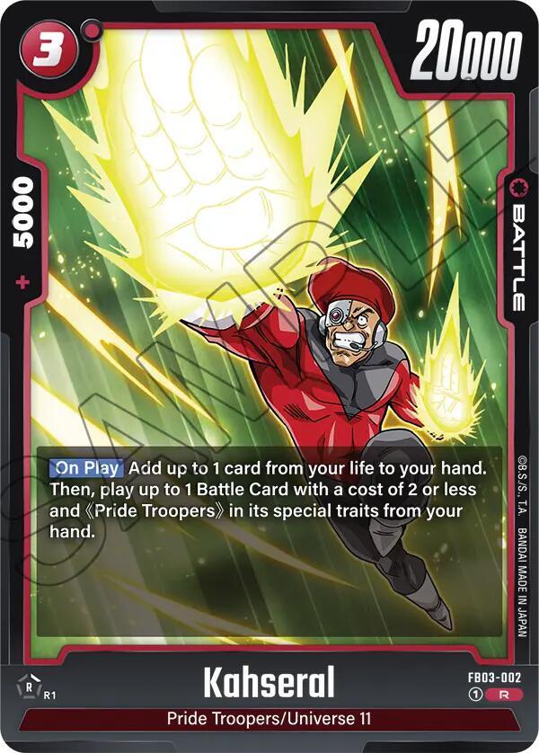 Kahseral, Raging Roar FB03-002