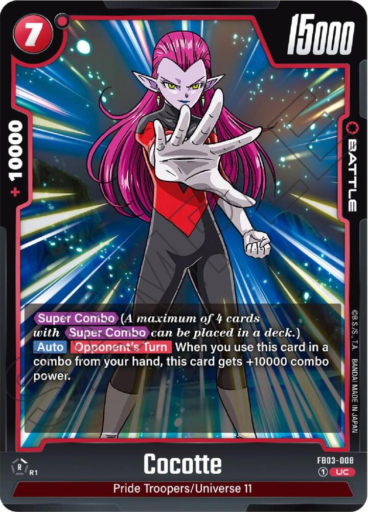 Cocotte, Raging Roar FB03-008
